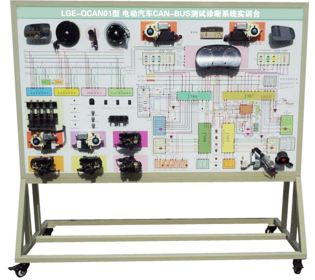 LGE-QCAN01型 電動(dòng)汽車CAN-BUS測試診斷系統(tǒng)實(shí)訓(xùn)臺(tái)